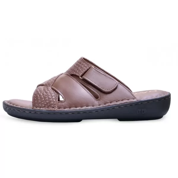 SANDALE HOMME 304 TABAC CUIR .......... sandale médicale femme confortable Maroc